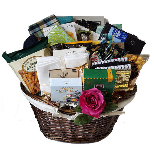 New Home & Gourmet Snack Gift Basket