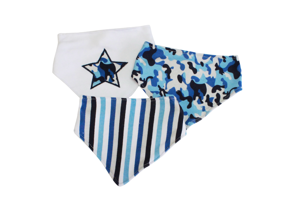 3PK BANDANA BIB