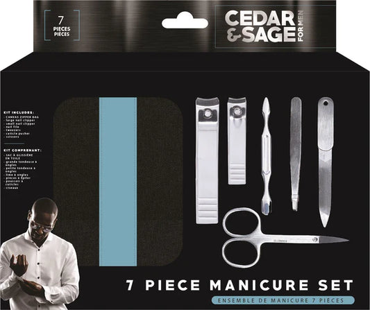 Cedar & Sage 7 Piece Manicure Set
