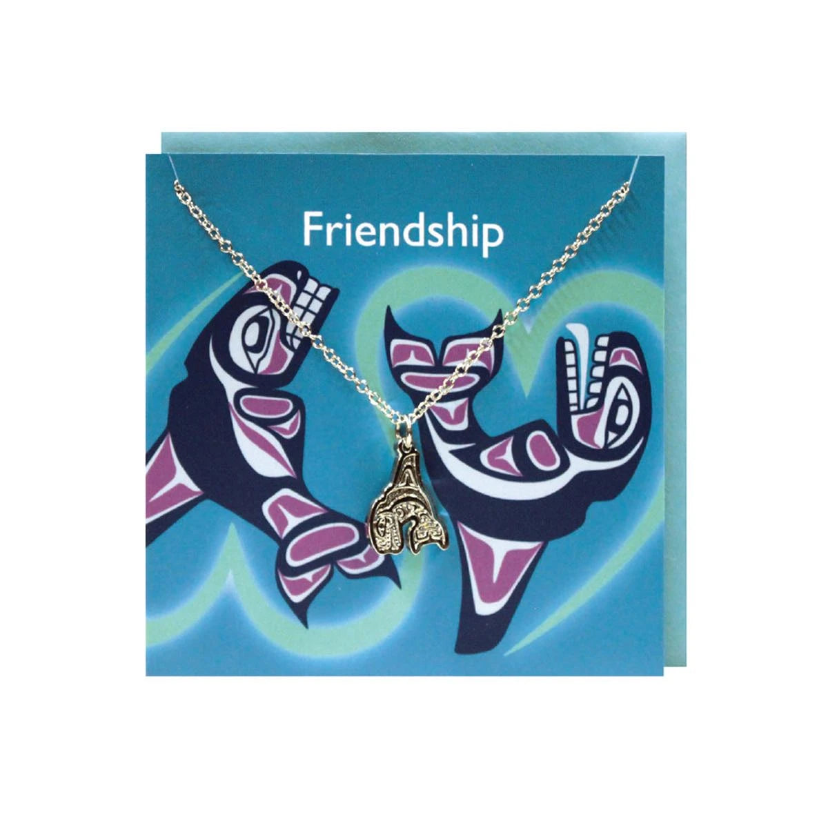 Pewter Charm Necklace with Greeting Card